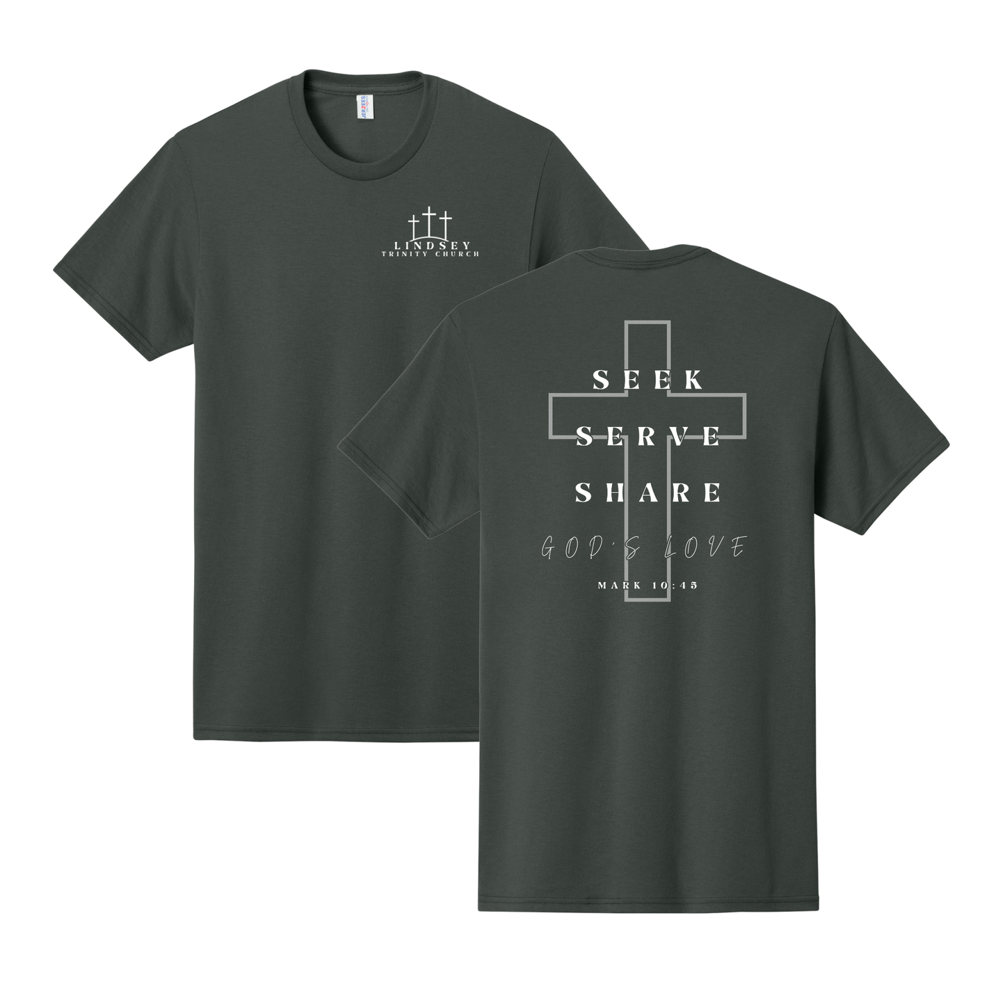 Lindsey Trinity Church Basic Short Sleeve T-Shirt