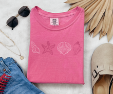 Sea Shells Shirt, Ocean Shirt, Shell Shirt, Starfish Shirt (1717)