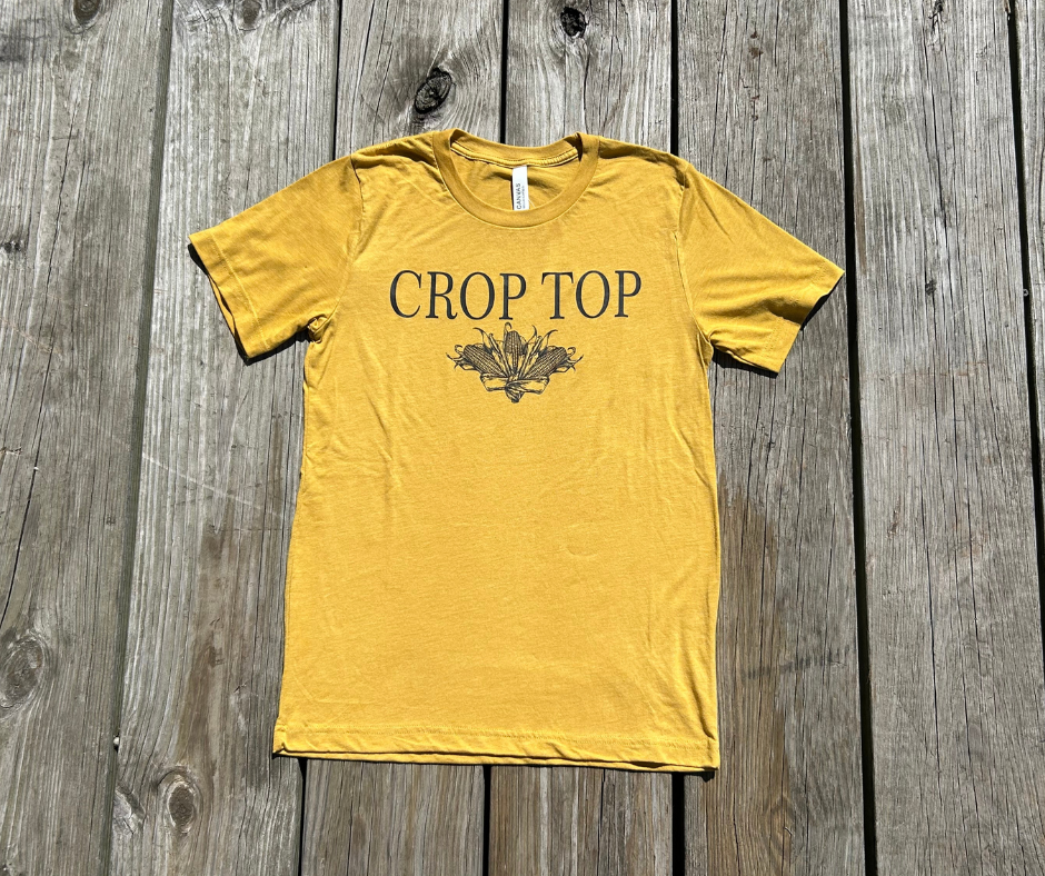 Crop Top Shirt, Funny Shirt, Fall Shirt, Harvest Shirt, Corn Shirt, Crop Shirt