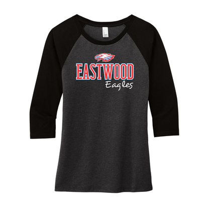 Eastwood (EWAS-05) Design on District Women’s Perfect Tri 3/4-Sleeve Raglan (DM136L)