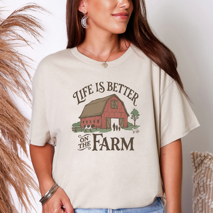 Life is Better on the Farm Shirt, Farmer Shirt, Agriculture Shirt, Barn Shirt