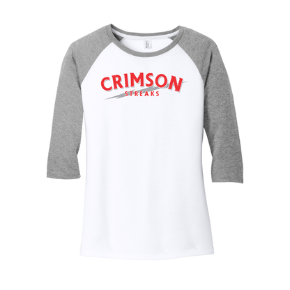 SJCC/BHCS (SJAS-14) Design on District Women’s Perfect Tri 3/4-Sleeve Raglan (DM136L)