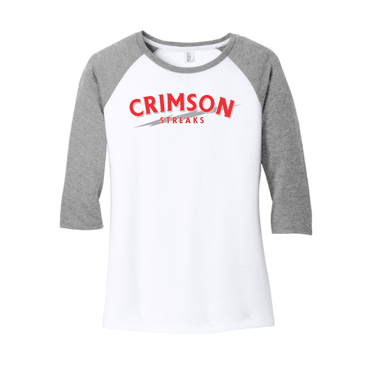 SJCC/BHCS (SJAS-14) Design on District Women’s Perfect Tri 3/4-Sleeve Raglan (DM136L)