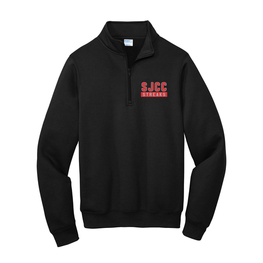 SJCC/BHCS Streaks Core Fleece 1/4-Zip Pullover Sweatshirt (PC78Q) SJLC-3 DTF