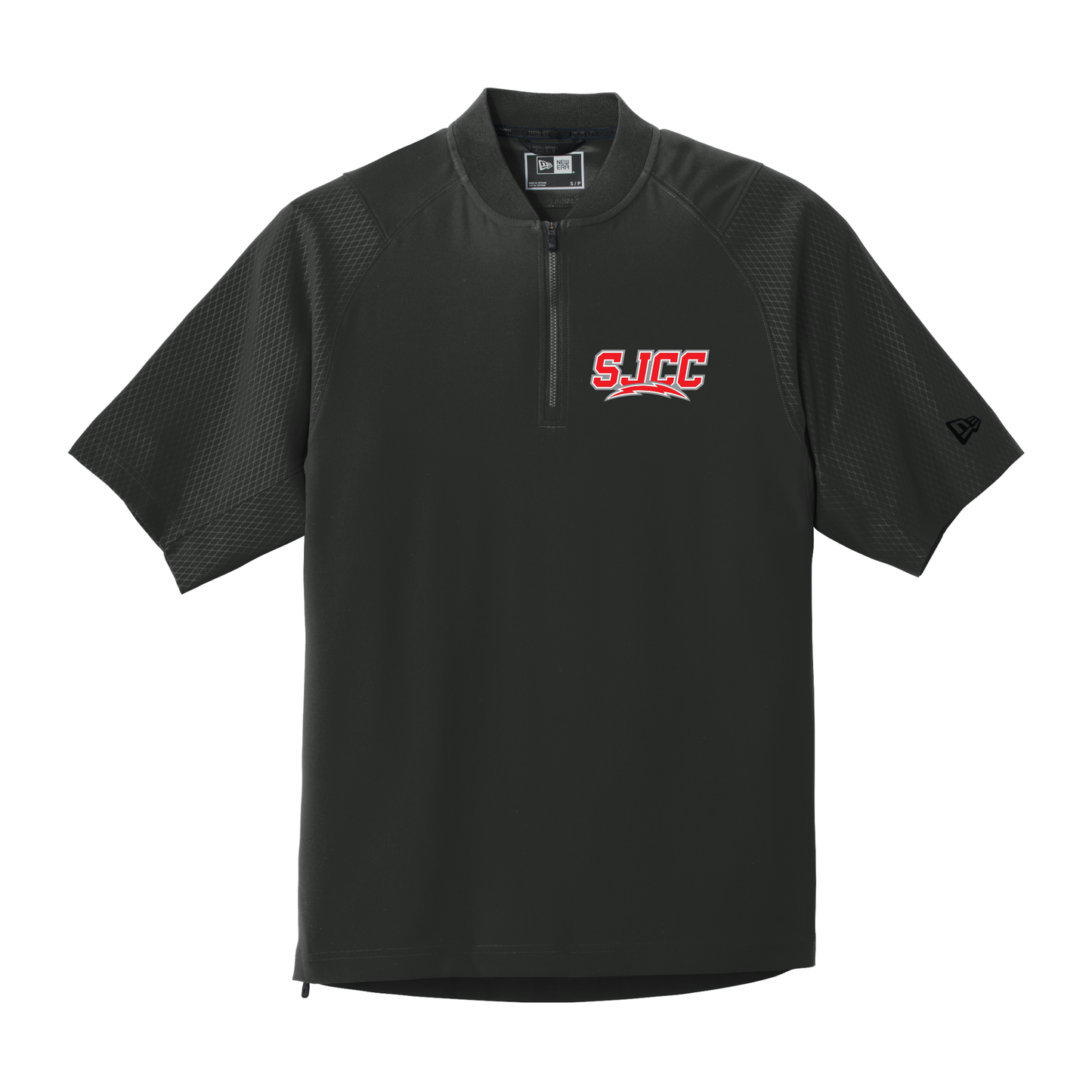 SJCC/BHCS Streaks Cage Short Sleeve 1/4-Zip Jacket Embroidered (NEA600)