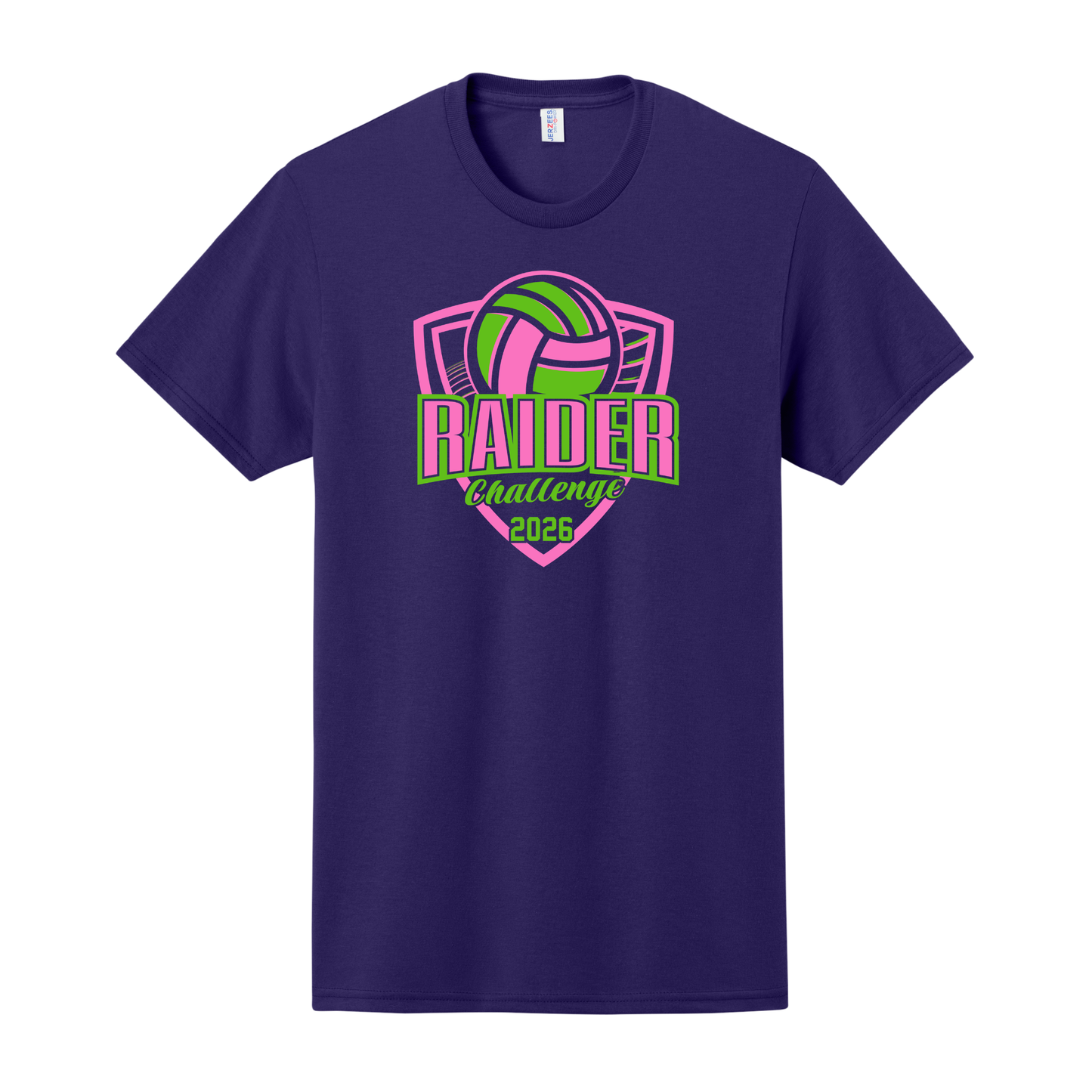 Lakota Volleyball Raider Challenge Basic Short Sleeve T-Shirt