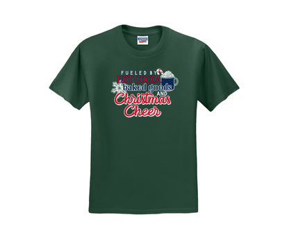 Fueled By Hot Cocoa Baked Goods and Christmas Cheer, Winter Shirt, Winter Sweatshirt, Christmas Shirt, Christmas Sweatshirt