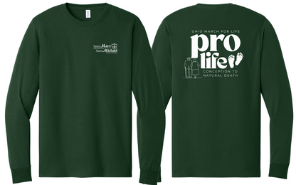 St. Mary & St. Michael Ohio March for Life Basic Long Sleeve T-Shirt