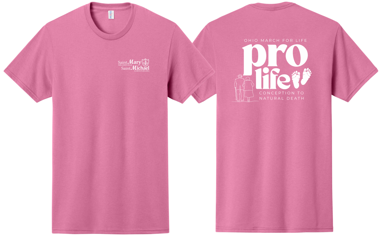 St. Mary & St. Michael Ohio March for Life Basic Short Sleeve T-Shirt