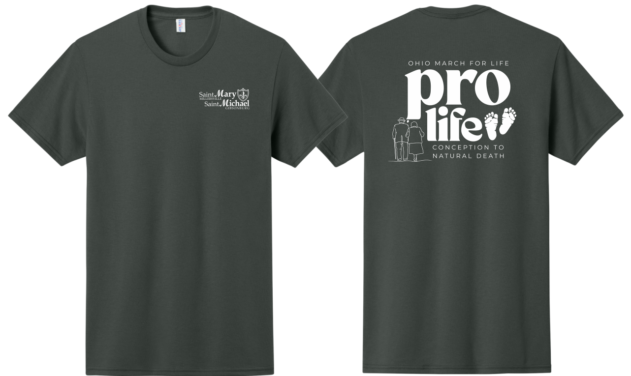 St. Mary & St. Michael Ohio March for Life Basic Short Sleeve T-Shirt