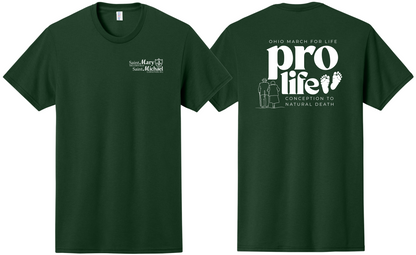 St. Mary & St. Michael Ohio March for Life Basic Short Sleeve T-Shirt