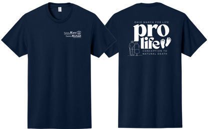 St. Mary & St. Michael Ohio March for Life Basic Short Sleeve T-Shirt