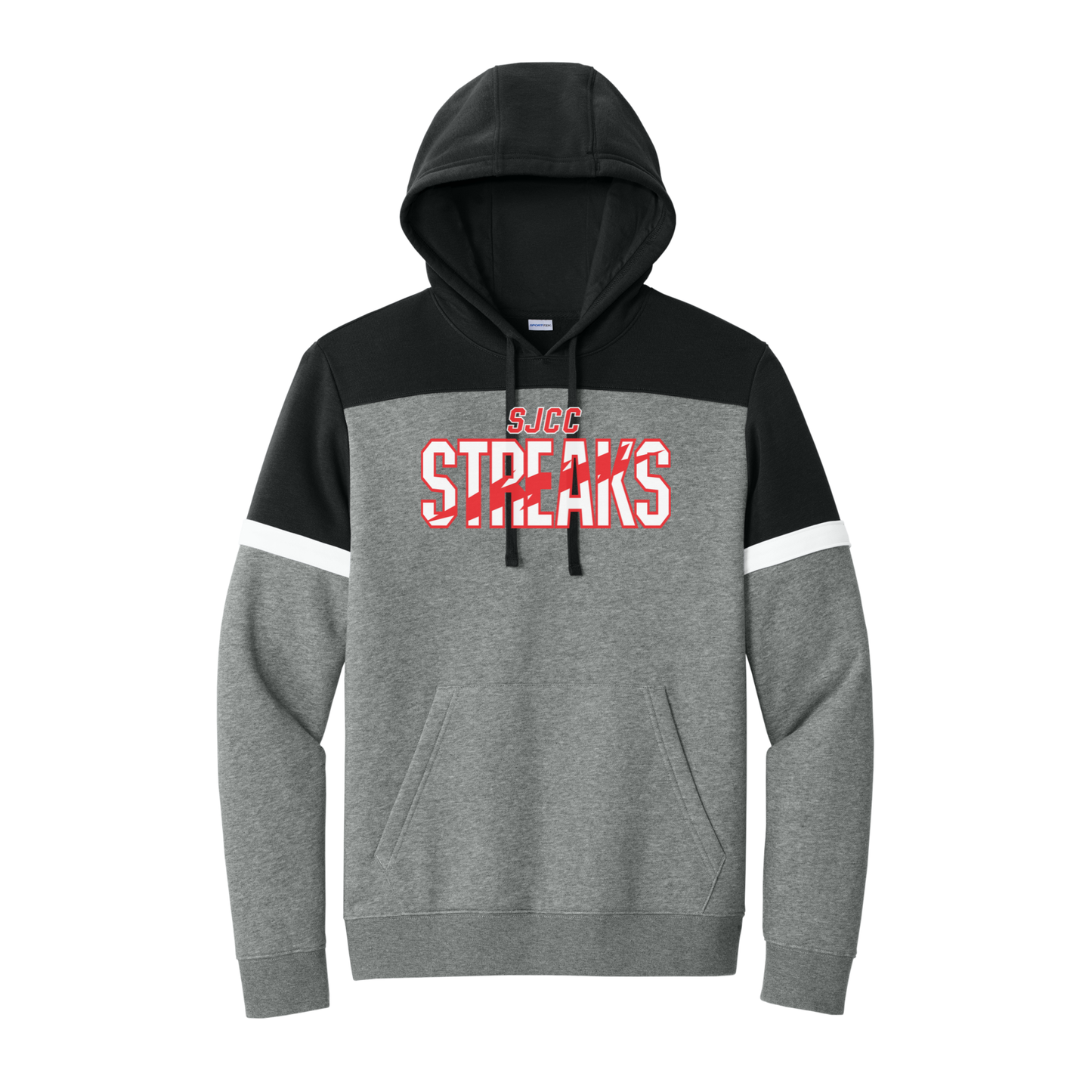 SJCC/BHCS (SJAS-08) Design on Sport-Tek® Drive Fleece Colorblock Hoodie (STF205)