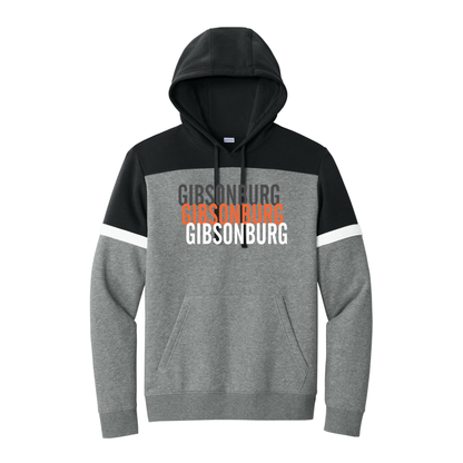 Gibsonburg (GBAS-25) Design on Sport-Tek® Drive Fleece Colorblock Hoodie (STF205)