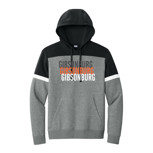 Gibsonburg (GBAS-25) Design on Sport-Tek® Drive Fleece Colorblock Hoodie (STF205)