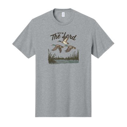 Rest in the Lord Shirt, Christian Shirt, Nature Shirt, Duck Shirt, Mallard Shirt