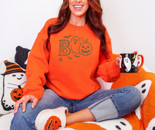 Boo Sweatshirt, Halloween Sweatshirt, Ghost Sweatshirt, Jack-o'-lantern Sweatshirt