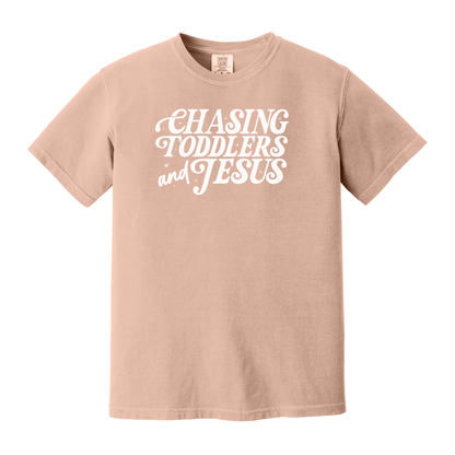 Chasing Toddlers & Jesus Shirt, Mom Shirt, Faith Shirt, Jesus Shirt