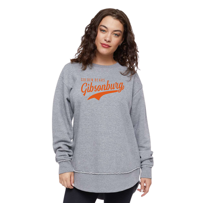 Gibsonburg (GBAS-37) Design on Women's Weekend Fleece Crewneck Sweatshirt (LAT3525)