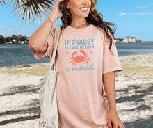 If Crabby Please Return to the Beach Shirt, Ocean Shirt, Summer Shirt, Women's Shirt (1717)