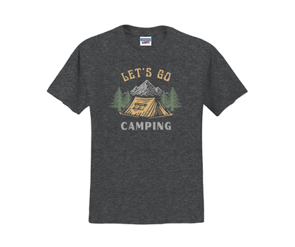 Let's Go Camping, Camping Shirt, Nature Shirt, Tent Camping Shirt (29M)