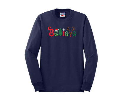 Believe Shirt, Believe Sweatshirt, Christmas Shirt, Christmas Sweatshirt