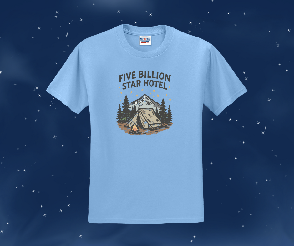 Five Billion Star Hotel Shirt, Camping Shirt, Nature Shirt, Tent Camping Shirt (29M)