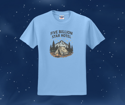 Five Billion Star Hotel Shirt, Camping Shirt, Nature Shirt, Tent Camping Shirt (29M)