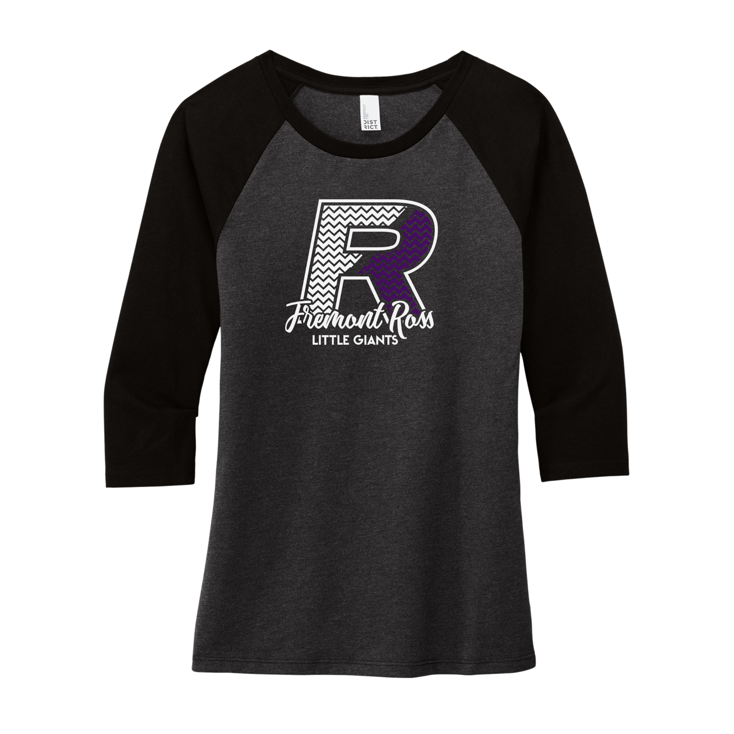 Fremont Ross (FRAS-21) Design on District Women’s Perfect Tri 3/4-Sleeve Raglan (DM136L)