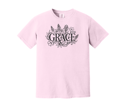 Grace Shirt, Christian Shirt, Floral Shirt (1717)
