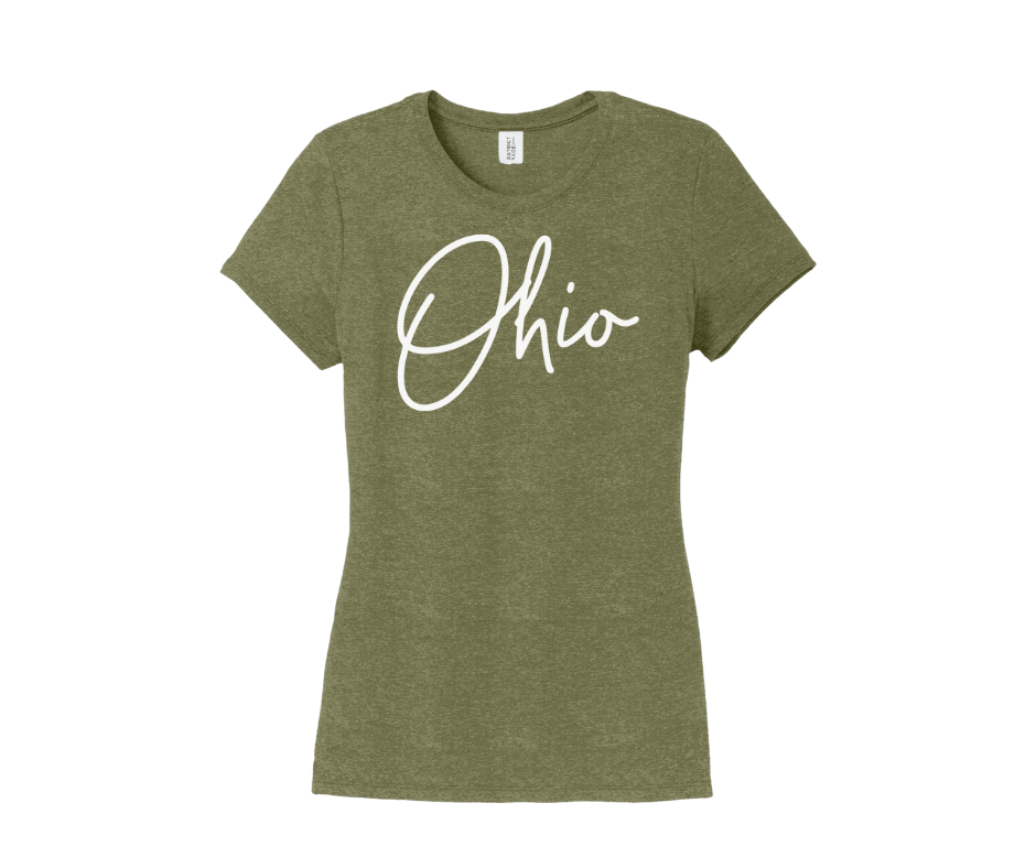 Ohio Shirt, Ohio Script Shirt, Women's Shirt (DM130L)