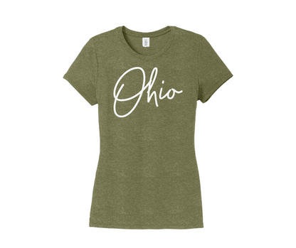 Ohio Shirt, Ohio Script Shirt, Women's Shirt (DM130L)