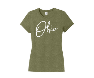 Ohio Shirt, Ohio Script Shirt, Women's Shirt (DM130L)