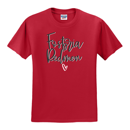 Fostoria Redmen (FOS-03) Design on Optional Apparel