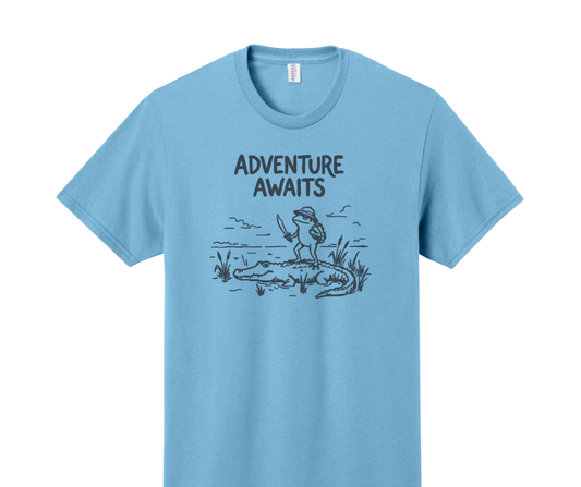 Adventure Awaits Shirt, Funny Shirt, Frog Shirt