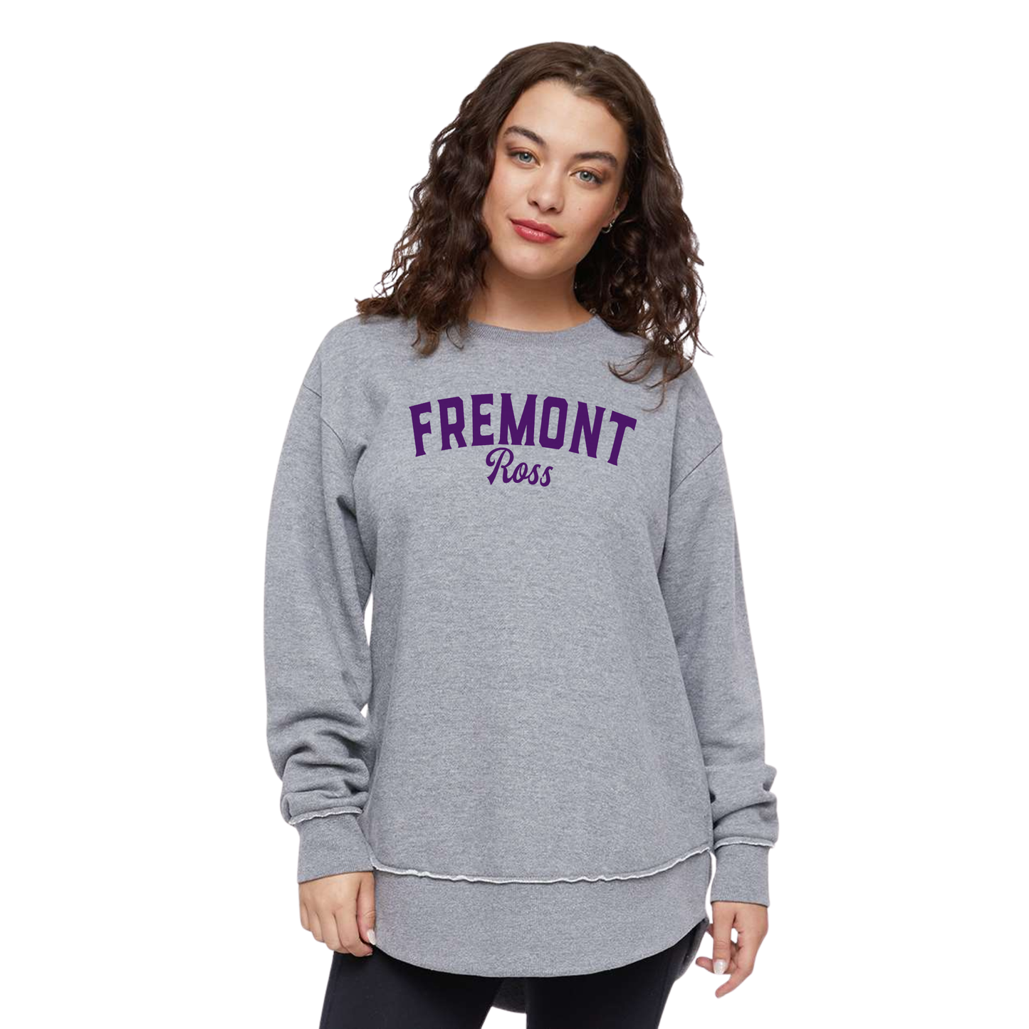 Fremont Ross (FRAS-30) Design on Women's Weekend Fleece Crewneck Sweatshirt (LAT3525)