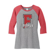 Fostoria (FOS-02) Design on District Women’s Perfect Tri 3/4-Sleeve Raglan (DM136L)