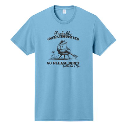 Probably Overstimulated So Please Don't Talk to Me Shirt, Funny Shirt, Antisocial Shirt