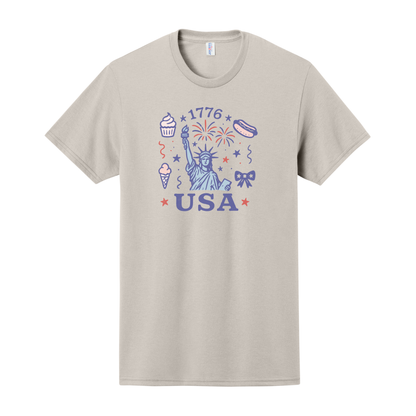 1776 Shirt, Coquette America Shirt, USA Shirt, Patriotic Shirt