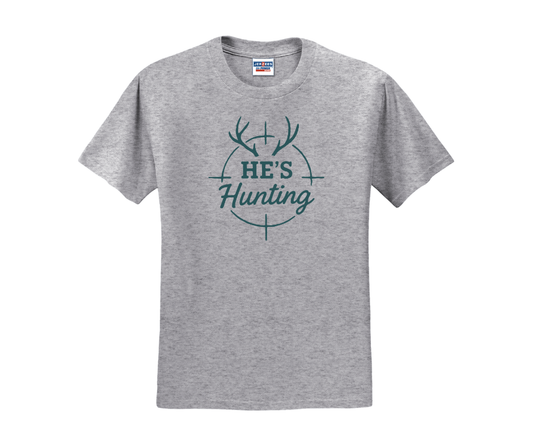 He's Hunting Shirt, Hunter Wife Shirt, Deer Hunting Shirt (29M)