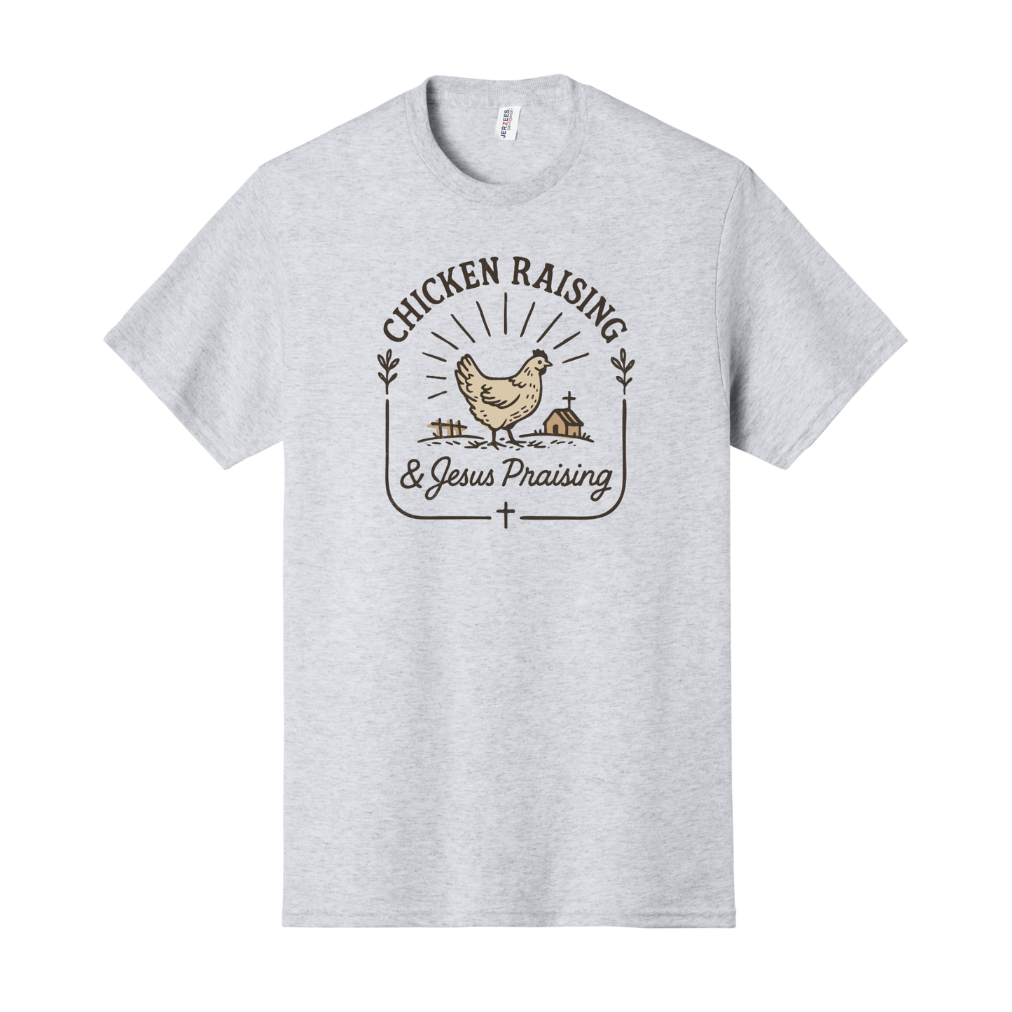 Chicken Raising & Jesus Praising Shirt, Christian Shirt, Christian Sweatshirt, Chicken Sweatshirt, Farm Shirt