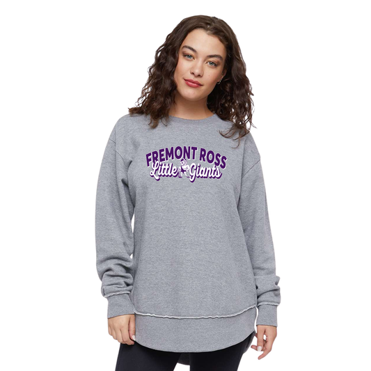 Fremont Ross (FRAS-27) Design on Women's Weekend Fleece Crewneck Sweatshirt (LAT3525)