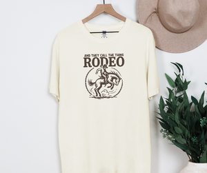 They Call The Thing Rodeo, Western Shirt, Cowboy Shirt (1717)