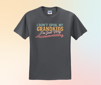 I Don't Spoil My Grandkids I'm Just Very Accommodating Shirt, Grandma Shirt, Grandparent Gift (29M)