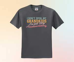 I Don't Spoil My Grandkids I'm Just Very Accommodating Shirt, Grandma Shirt, Grandparent Gift (29M)