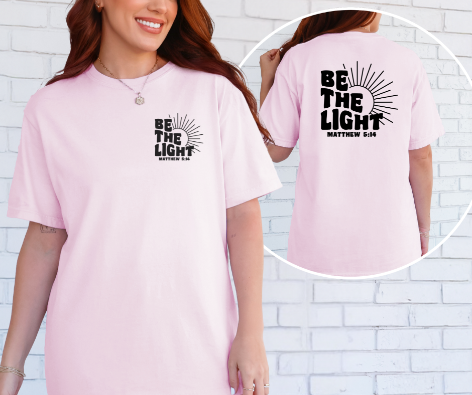 Be The Light Shirt, Mathew 5:14 Shirt, Christian Shirt, Faith Shirt (1717)