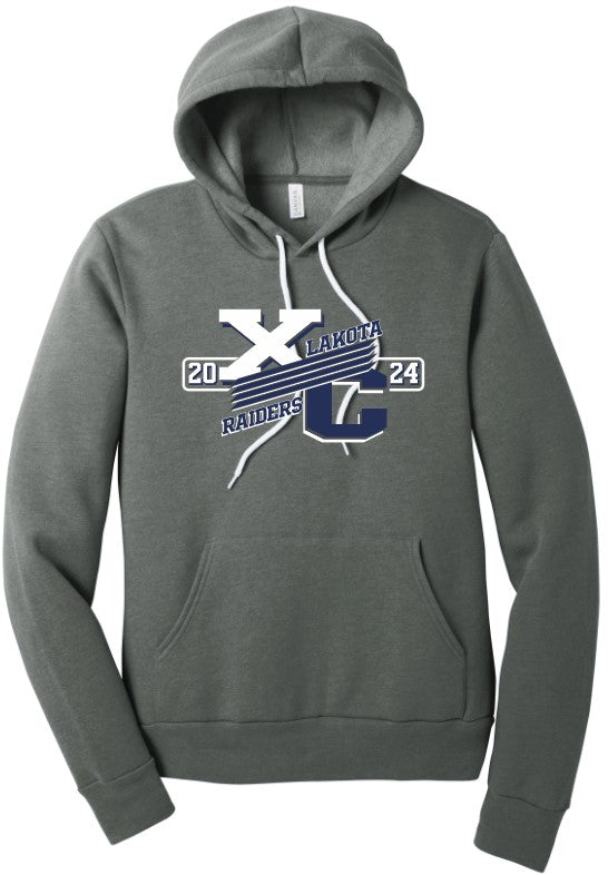2024 Lakota Cross Country Unisex Sponge Fleece Hooded Sweatshirt (3719) deep heather