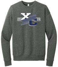 2024 Lakota Cross Country Unisex Drop Shoulder Fleece Crewneck Sweatshirt (3945) deep heather