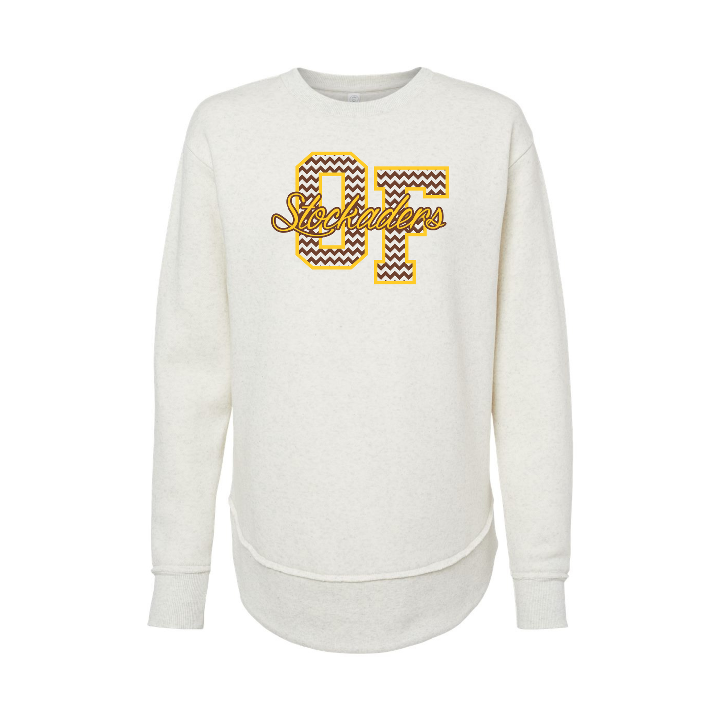 Old Fort (OFAS-06) Design on Women's Weekend Fleece Crewneck Sweatshirt (LAT3525)