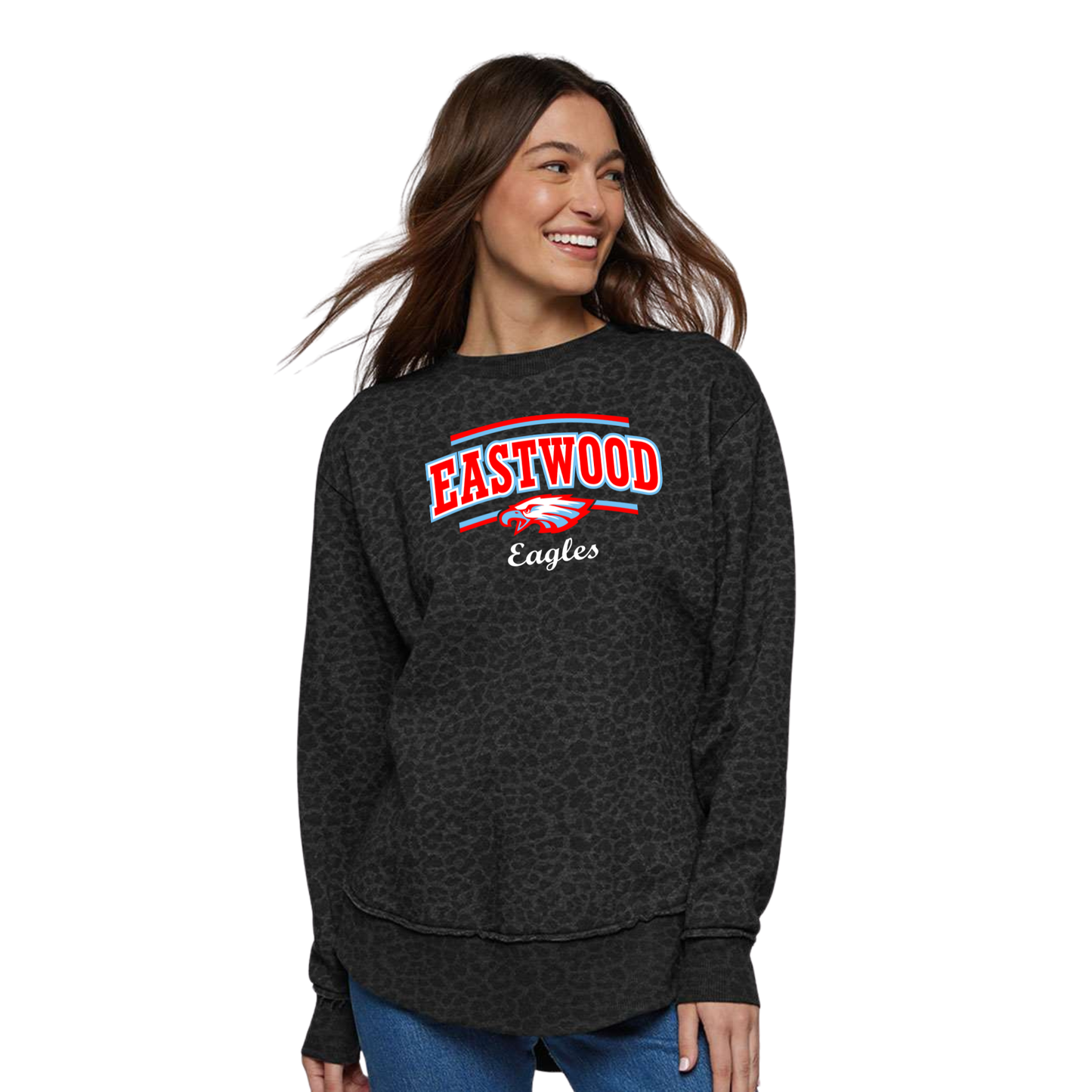 Eastwood (EWAS-02) Design on Women's Weekend Fleece Crewneck Sweatshirt (LAT3525)